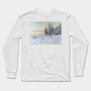 Lavacourt Under Snow by Claude Monet Long Sleeve T-Shirt